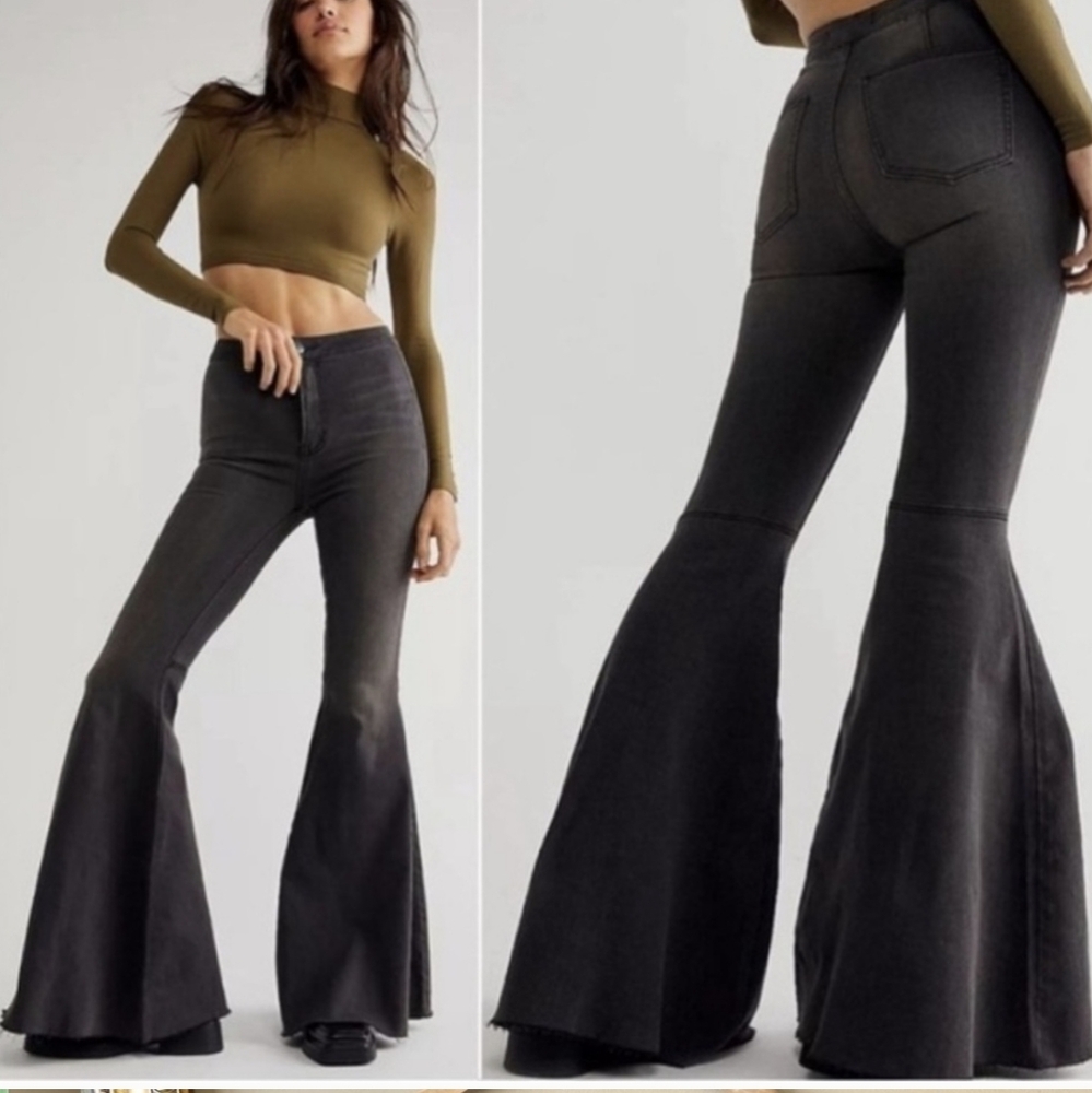Free People Just Float On Flare Jeans